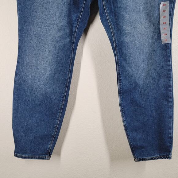Old Navy Mid Rise Rockstar Skinny Jeans Womens Sz 20 Blue Medium Wash - Picture 3 of 11